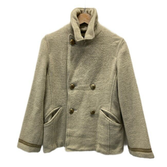 F.F.RPM 45 rpm Pコート ウールジャケット アウター 無地 ダブルボタン フロントポケット 日本製 アメカジ 古着