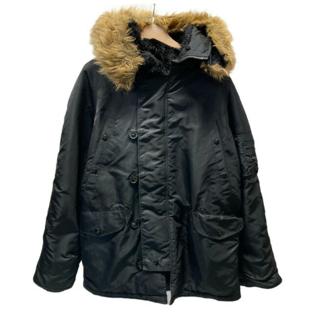 ALPHA N 3-B フライトジャケット ミリタリージャケット アウター 無地 フロントポケット アメカジ ミリタリー 古着