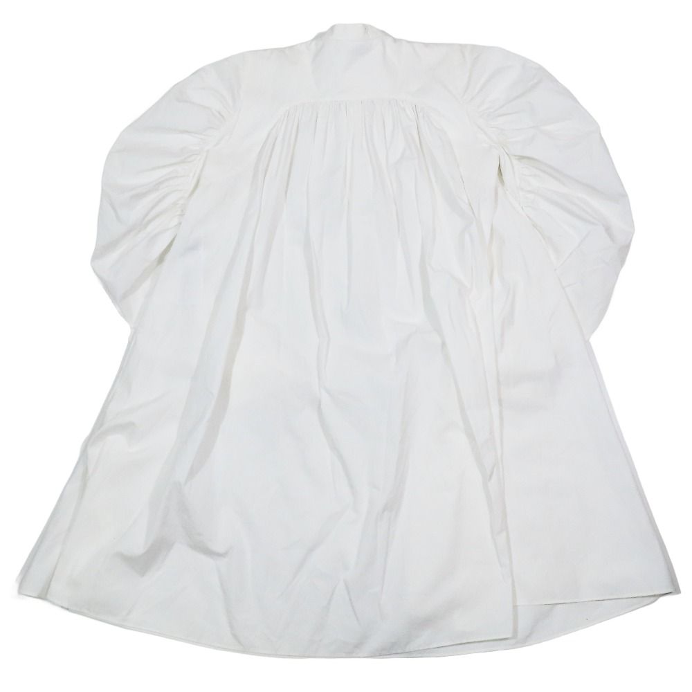 ♥ 2020年 McQUEEN アレキサンダーマックイーン コットンポプリン ワンピース ドレス ショート カットソー 38 白 レディース 古着