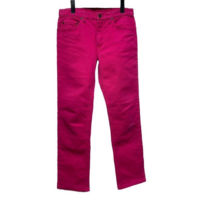 HYSTERICS デニムパンツ Gパン ジーンズ ボトムス カラーデニム ジップフライ ストレッチ 無地 スキニー 日本製 古着