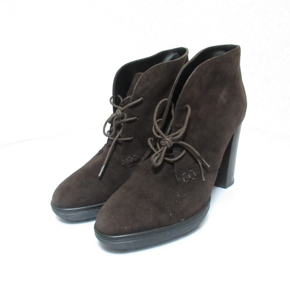 美品 TOD'S トッズ スエード ゴンミーニ ショートブーツ ブーティ