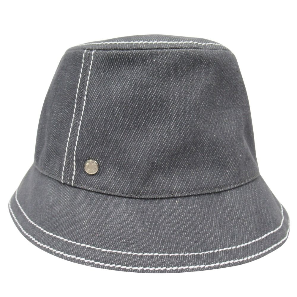 新品同様 HERMES エルメス デニム エデン バケット ハット 帽子 セリエ