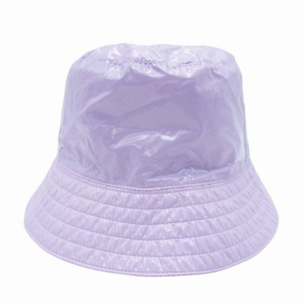 ♥ HERMES エルメス Fred Backet Hat レインハット ナイロン バケットハット 帽子 59 cm 紫 ライトパープル メンズ レディース 古着 春コーデ その他 