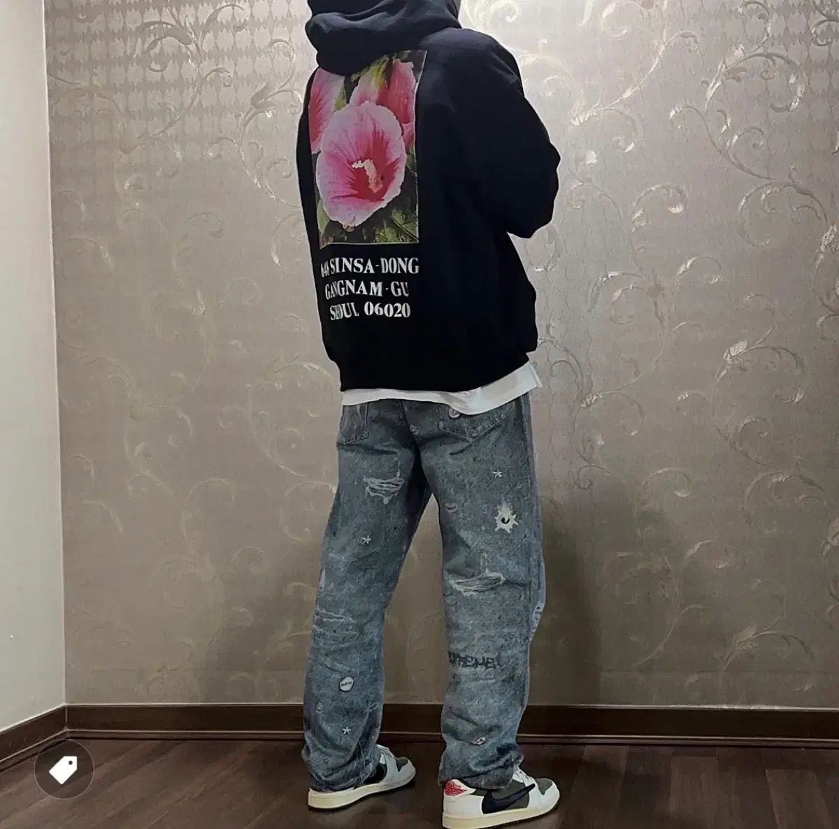 Supreme SEOUL ソウル ボックスロゴ フーデッド スウェットシャツ ブラック - 23 fw