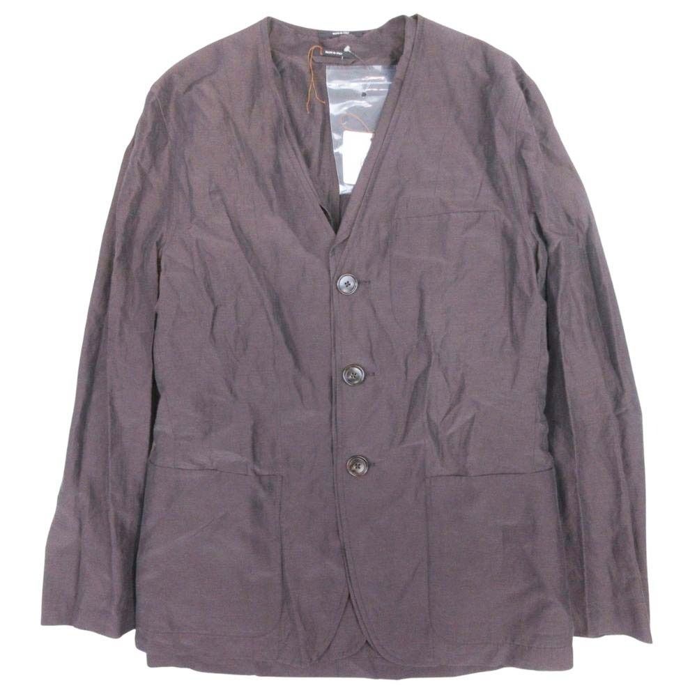 未使用 HERMES エルメス リネン セットアップ コンビ ノーカラー