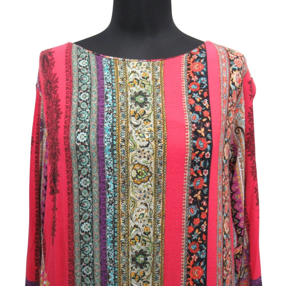 美品 ETRO エトロ カシミヤ混 ペイズリー 総柄 ワンピース ドレス