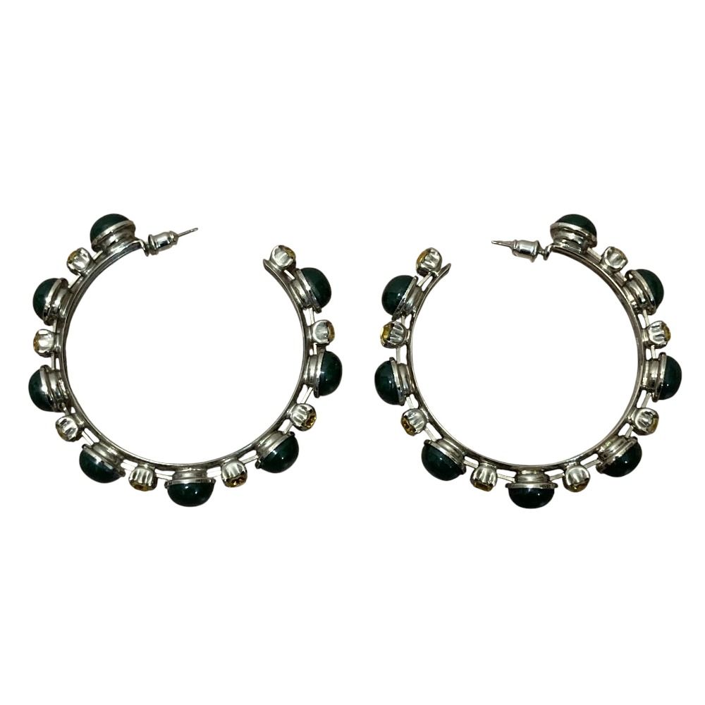 TOGA PULLA トーガプルラ ループストーンピアス シルバーカラー レディース 古着