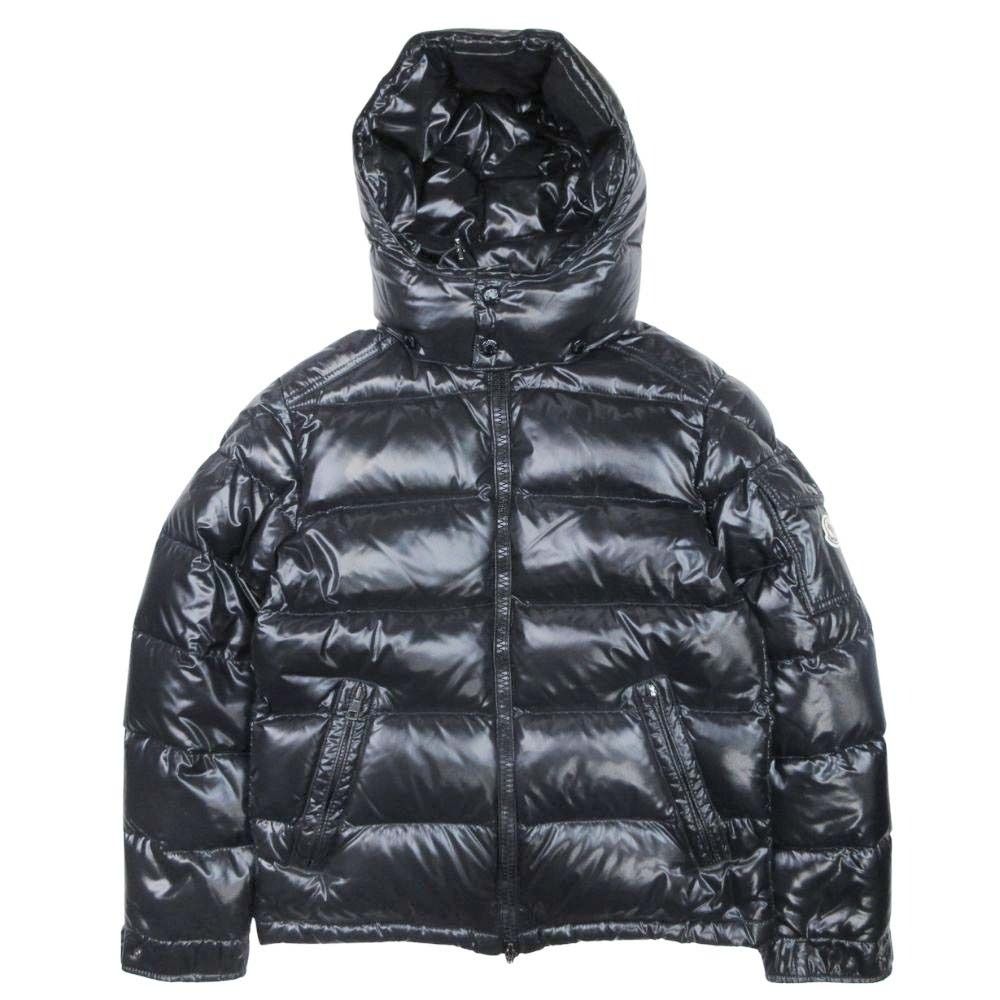 MONCLER モンクレール MAYA マヤ ダウンジャケット ブルゾン アウター フーデッド コート 0 黒 ブラック メンズ 古着