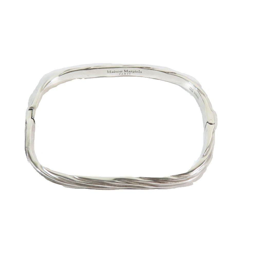 ♥ 仕上げ済 Maison Margiela メゾンマルジェラ タイムレス カフ バングル ブレスレット シルバー925 アクセサリー シルバー メンズ レディース 古着