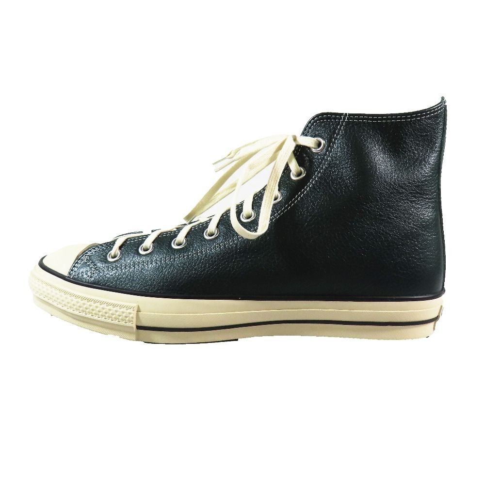 ♥ コンバース LEATHER ALL STAR J HI レザー オールスター スニーカー 日本製 靴 シューズ ディープグリーン 11.5|30 cm メンズ 古着