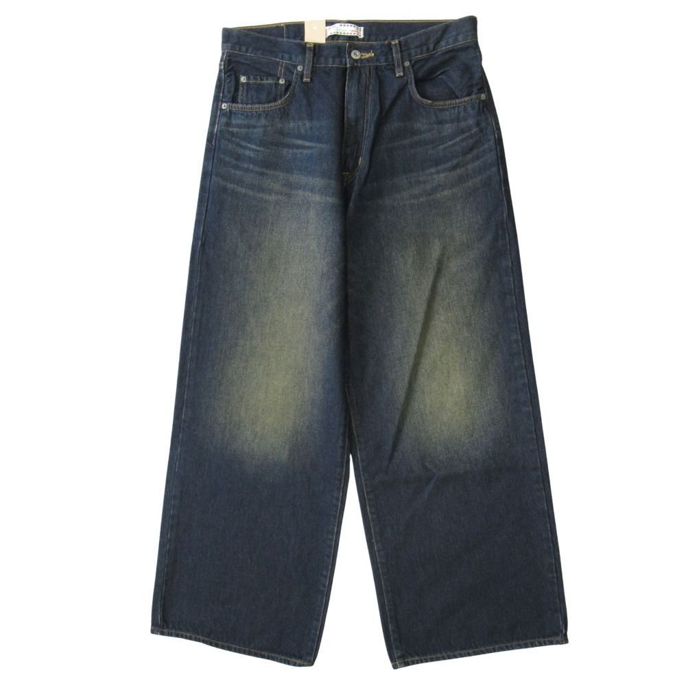 ♥ LIBERTO リベルト EL PASO WIDE BAGGY ワイド デニム パンツ ジッパーフライ W 32 インディゴブルー メンズ 古着