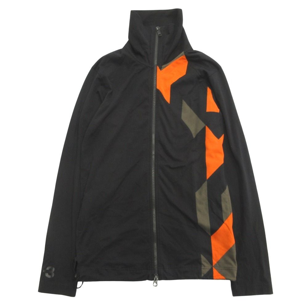 13 aw Y-3 ワイスリー ヨウジヤマモト Switching Track Jacket スイッチング トラック ジャケット ブルゾン XS ブラック オレンジ メンズ 古着