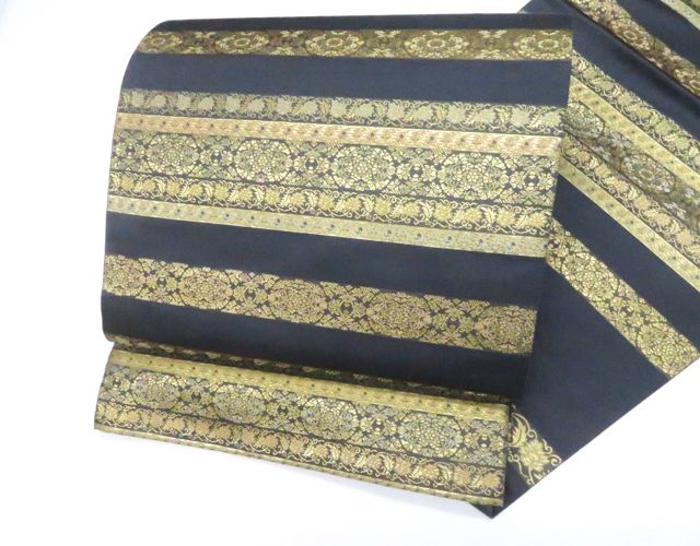京松】袋帯 お太鼓柄 草木染 金糸 正絹 美品 kyo7b12-479 - メルカリ
