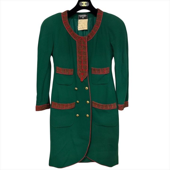 良品 激レア CHANEL シャネル ココマーク ボタン ヴィンテージ コート
