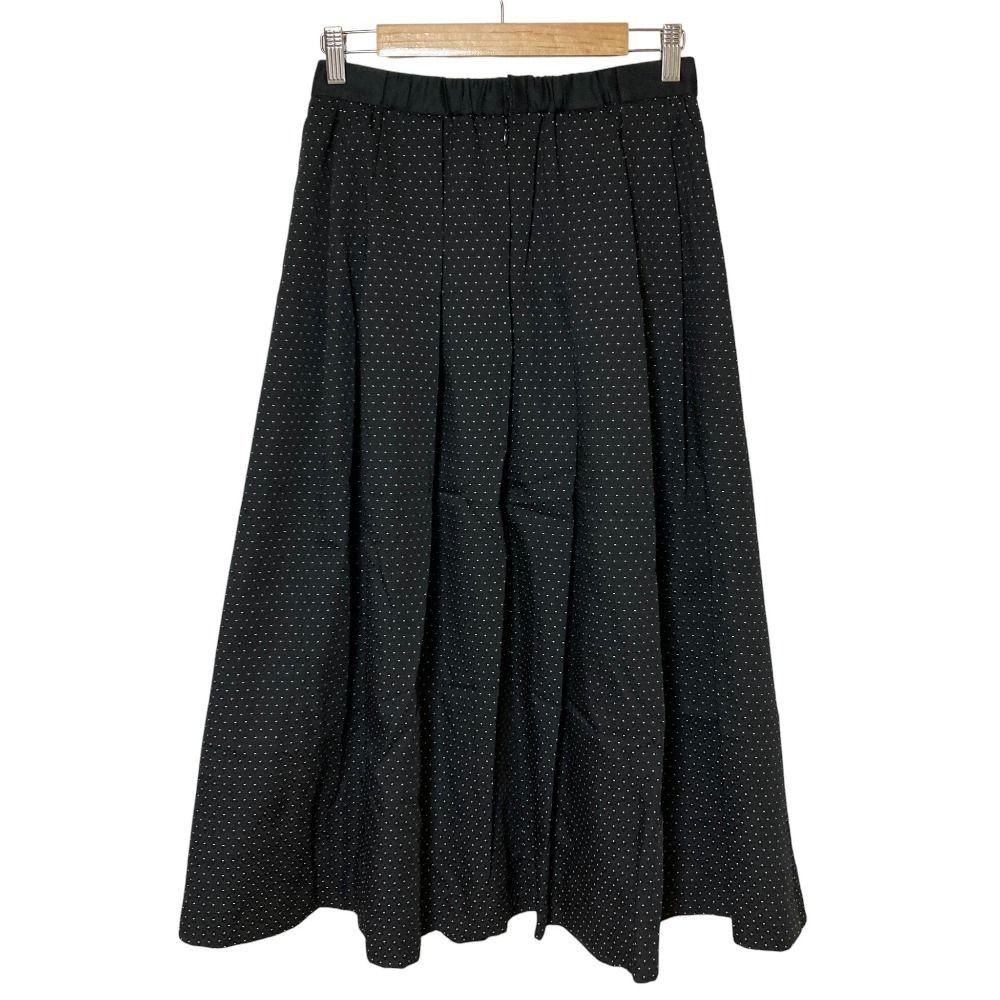 美品 IENA イエナ ドビードットスカート 38 ブラック レディース 古着