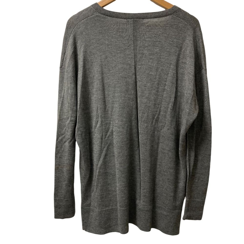 THE ROW ザ　ロウ ニット・セーター レディース 【古着】【中古】 美品 THE ROW ザロウ 長袖 Vネック ニットセーター サイズM グレー