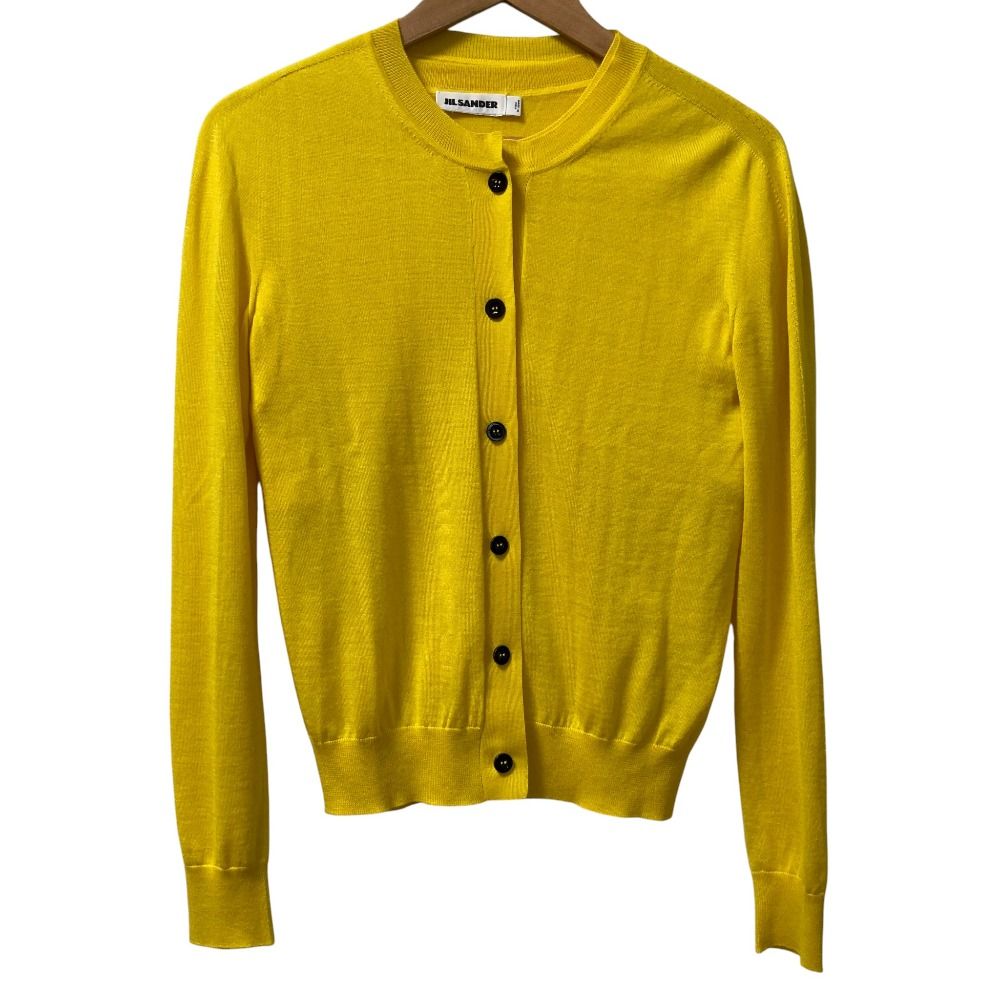 JIL SANDER ジルサンダー アンサンブル ニット カーディガン イエロー レディース 古着