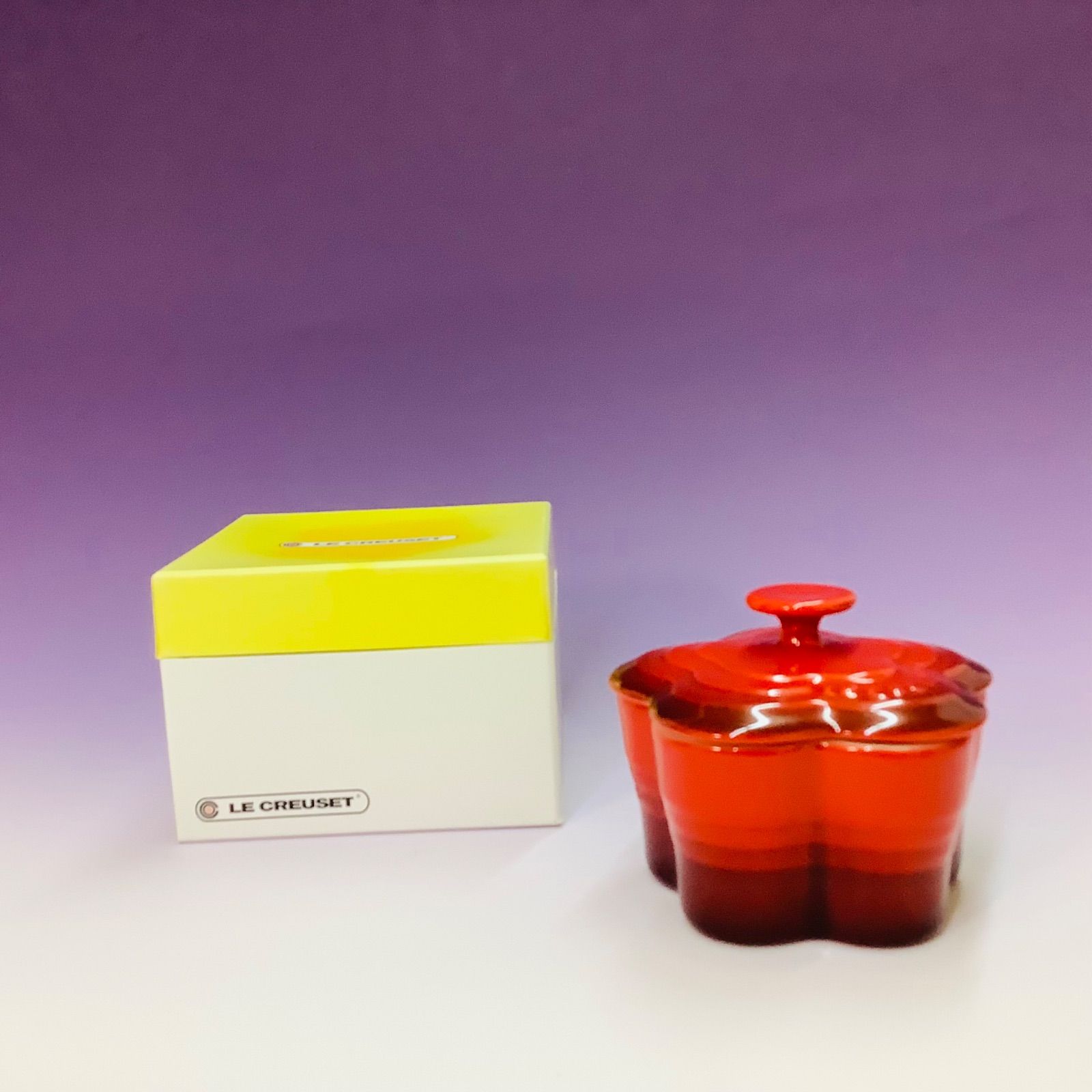 未使用品 LE CREUSET「ル・クルーゼ」ラムカン・フルール S 箱付き