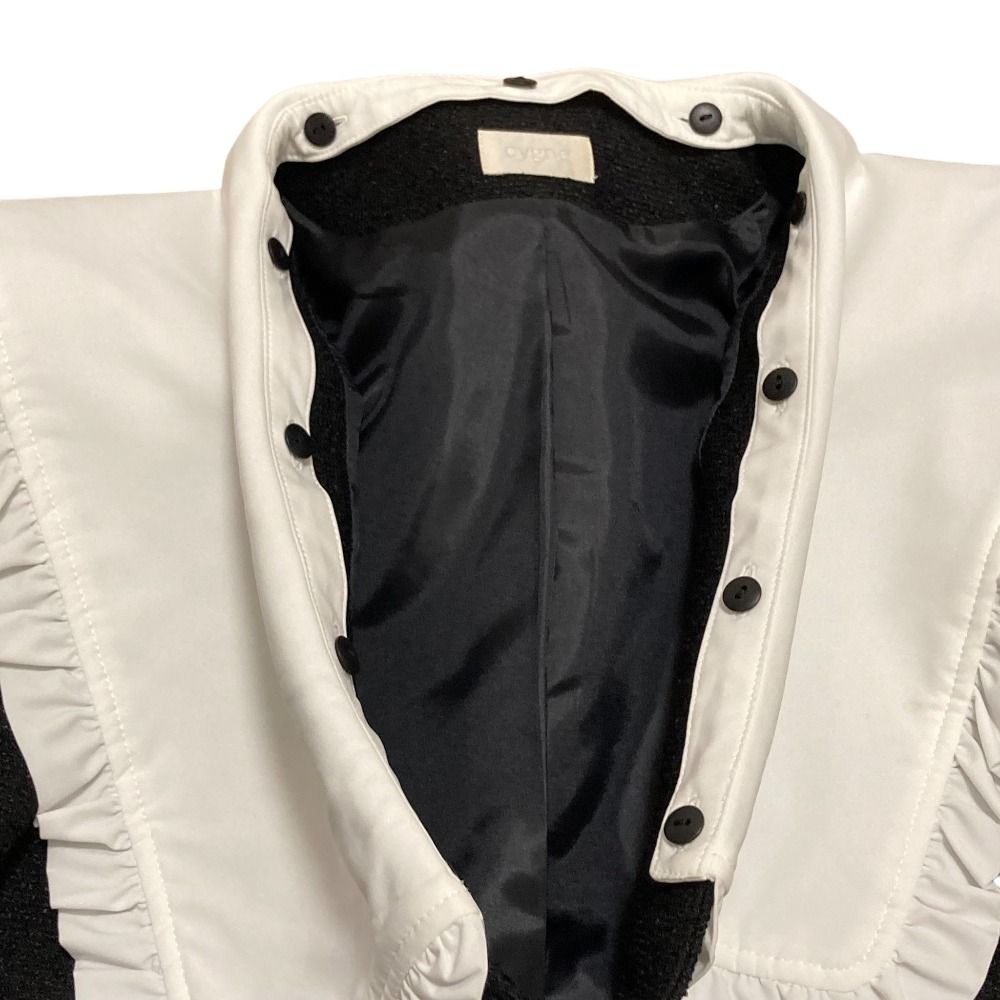 美品 cygne シーニュ Michelle ウール ゴールドボタン セーラー