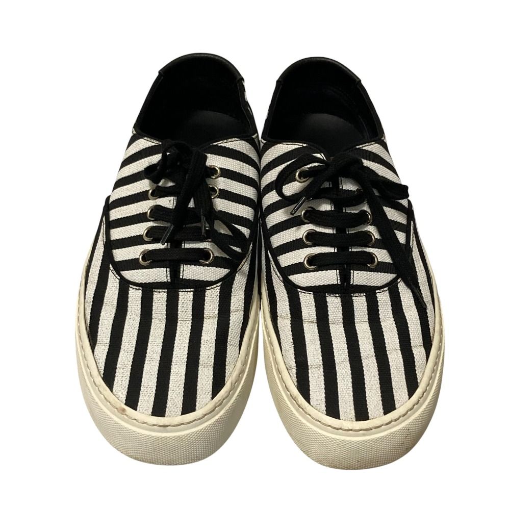 良品 SAINT LAURENT PARIS サンローランパリ ストライプ柄 スニーカー
