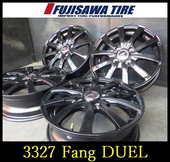 3327】J送料無料△Fang DUEL△14x4.5J 4穴 100 +45△