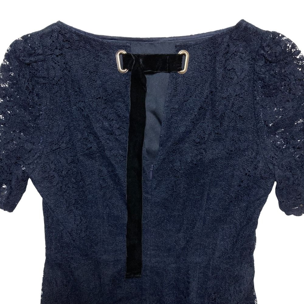 美品 CELFORD セルフォード レースワンピース 36 ネイビー レディース