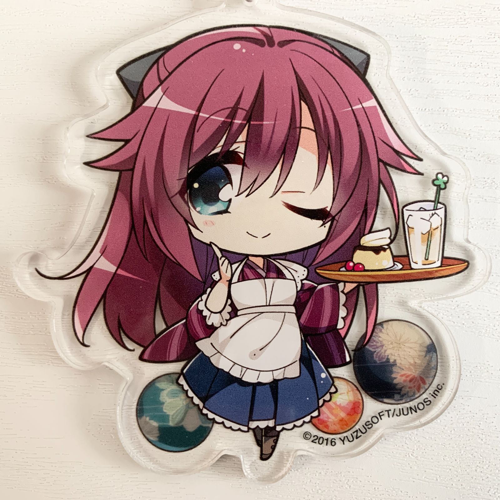 千恋＊万花 アクリルキーホルダーコレクション 馬庭芦花(給餌服) ゆず