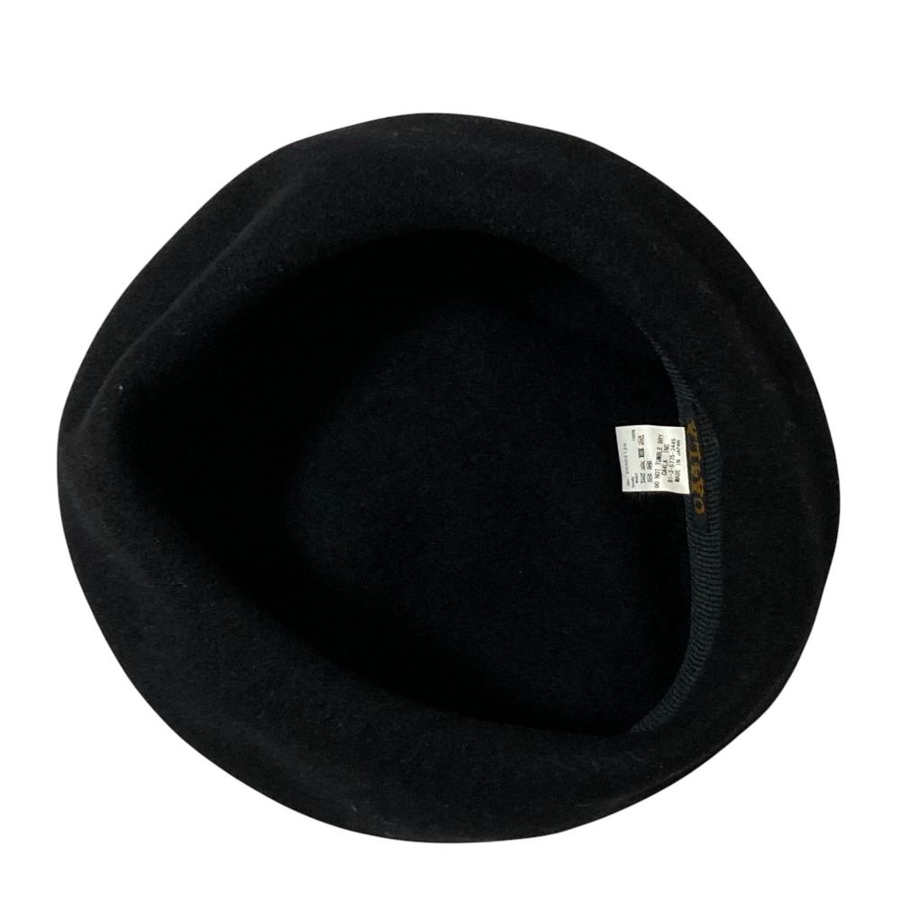 良品 CA4LA カシラ ウールフェルト ベレー帽 ブラック レディース 古着