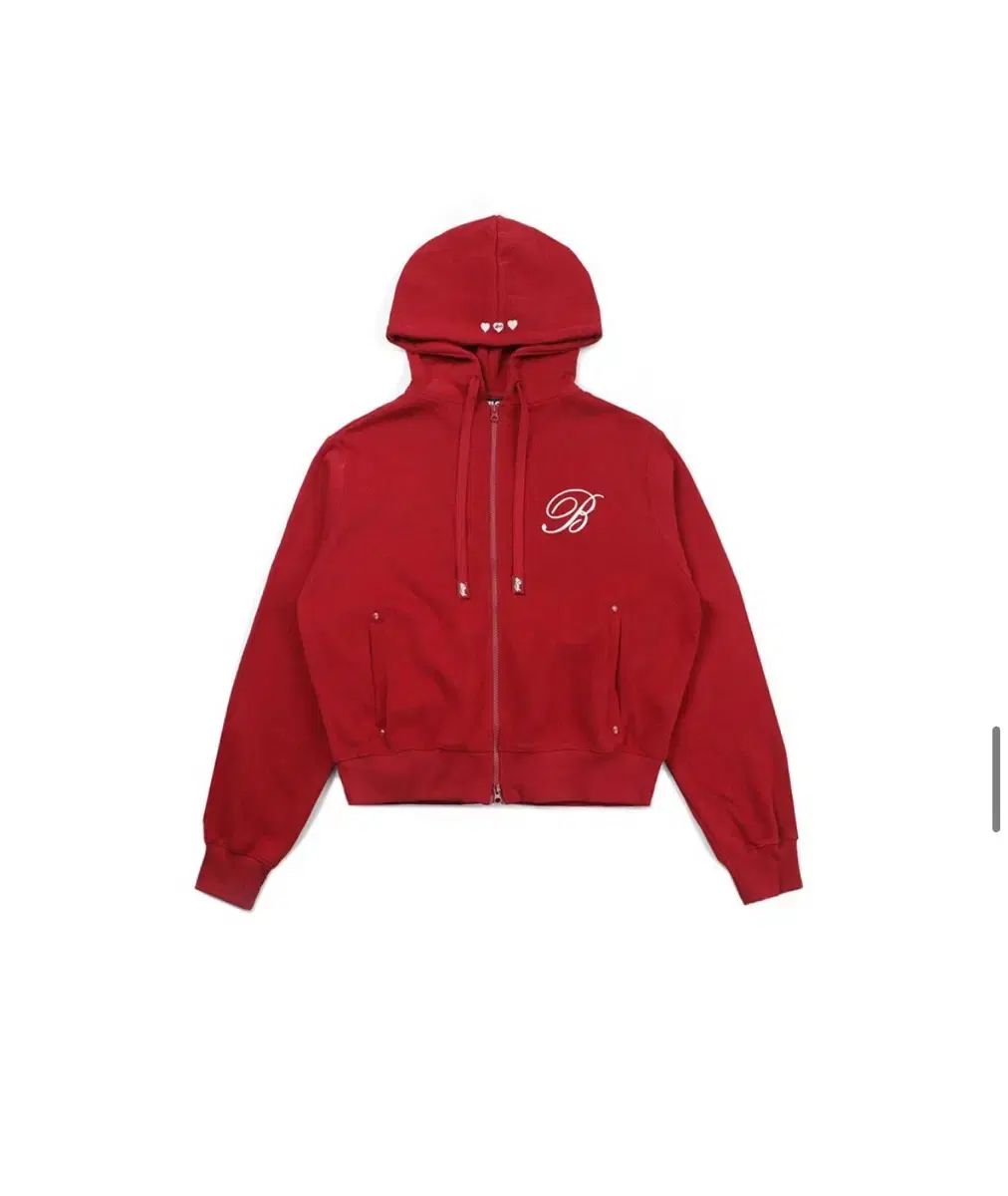 バッドブラーラブ クラシック ロゴ フードジップアップ レッド M