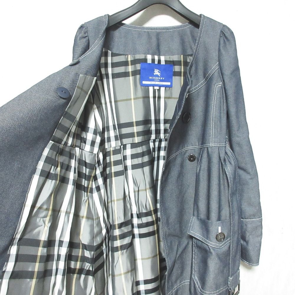 美品 BURBERRY BLUE LABEL バーバリー ブルーレーベル ダブルブレスト