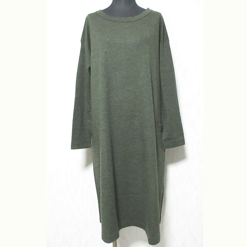 45 R フォーティファイブアール ウール ニット ワンピース 5095026 サイズ0 グリーン レディース 古着