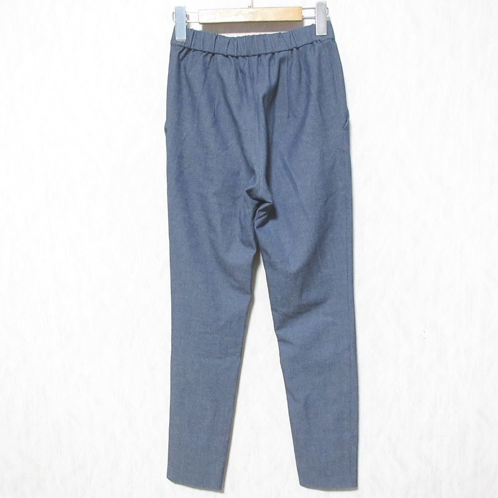 24 SS yori ヨリ ロングスリットレギパン YR 22-24025 SP サイズ36 インディゴ レディース 古着