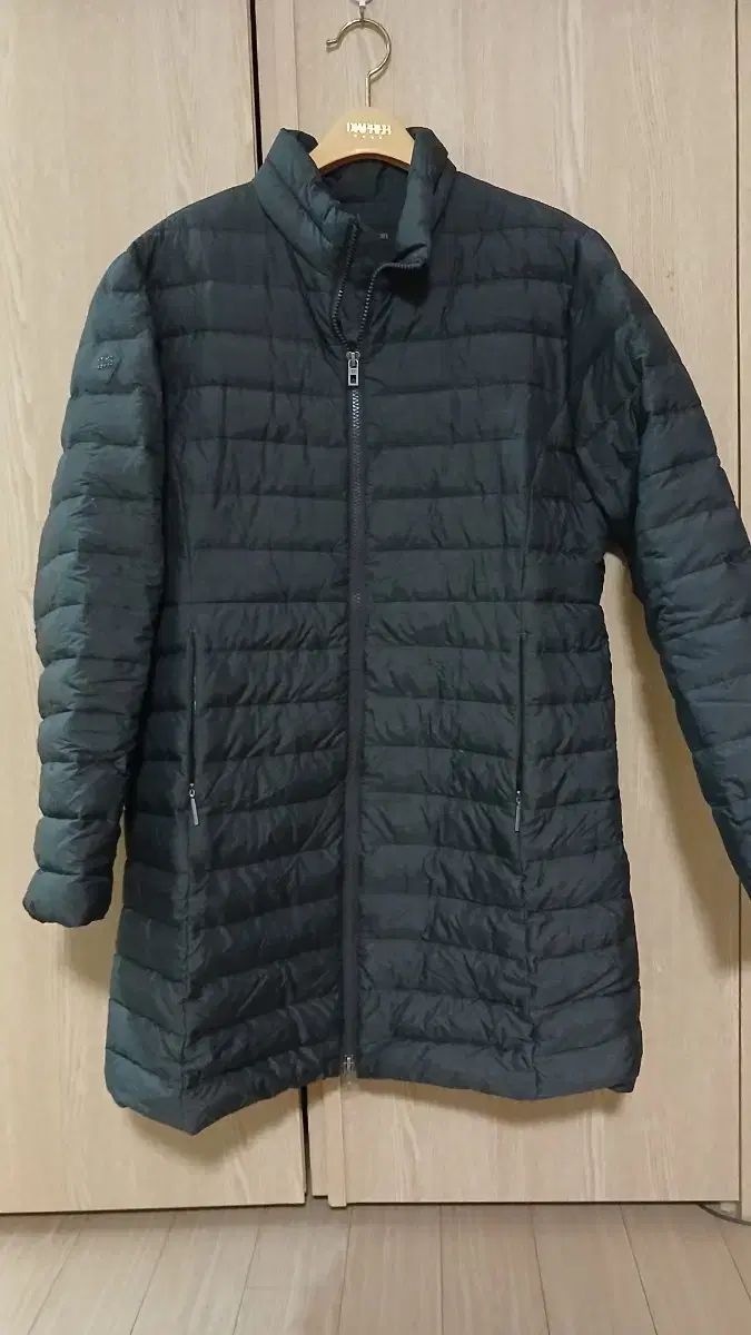 KOLON SPORT コーロンスポーツ ブラック 軽量 ダウンジャケット ロング丈 レディース 105