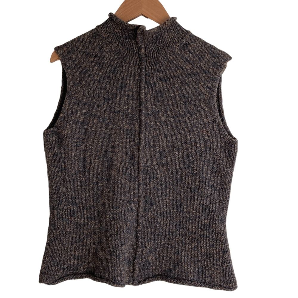 良品 Jurgen Lehl ヨーガンレール ハイネック ノースリーブ ミックス