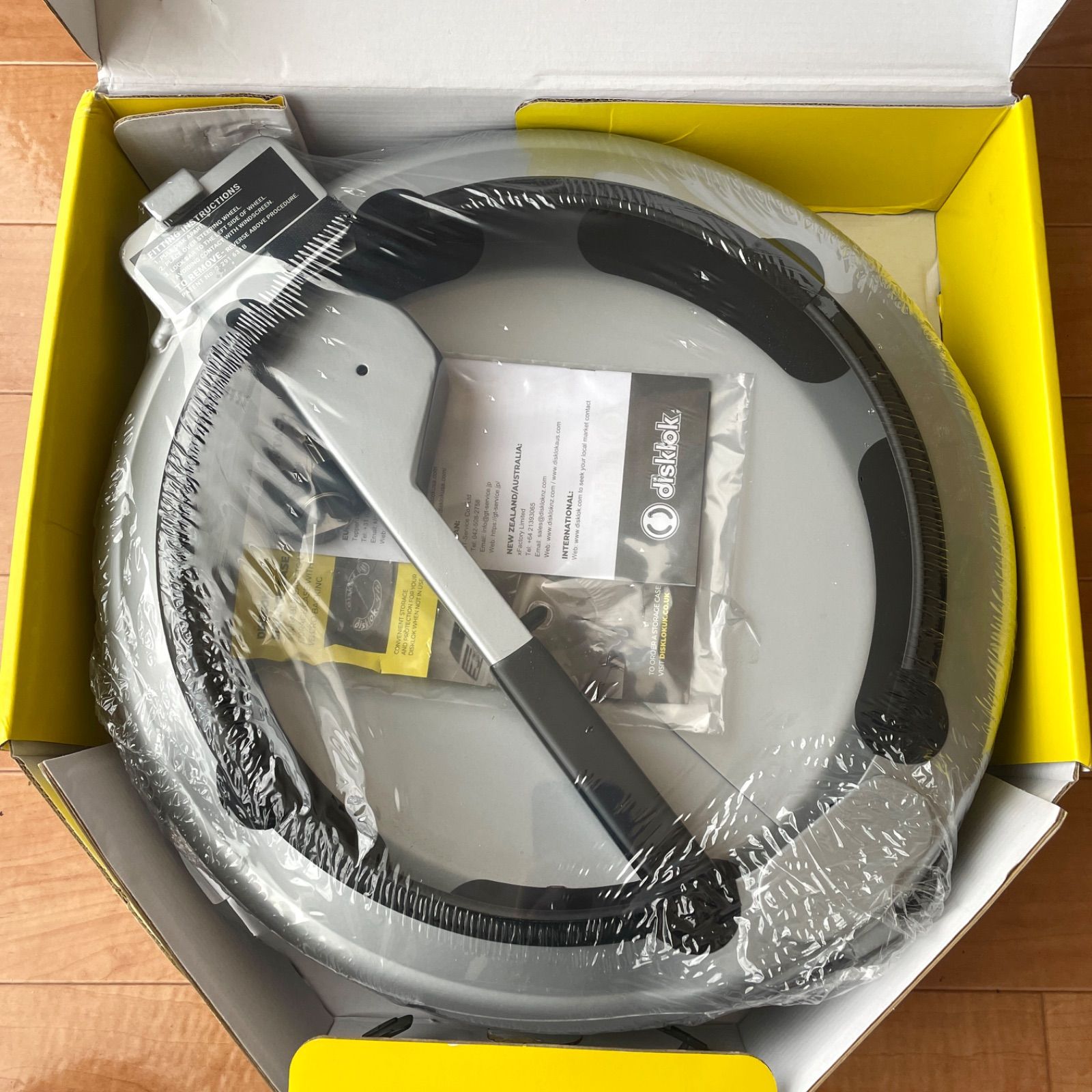 Disklok 英国製 盗難防止 最強 ハンドルロック Sサイズ シルバー