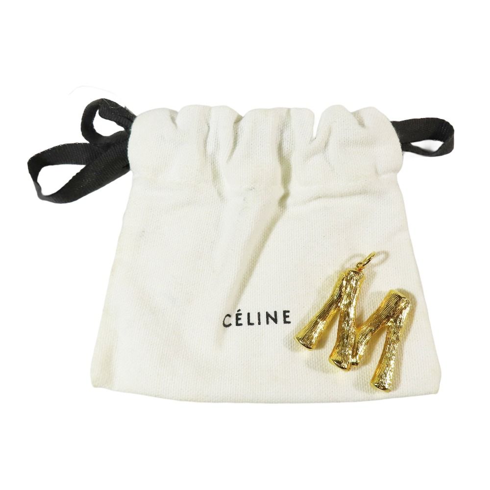18aw 良品 セリーヌ フィービー期 イニシャル アルファベット M チャーム 美品 18AW CELINE セリーヌ ファービー期 アルファベット ネックレス