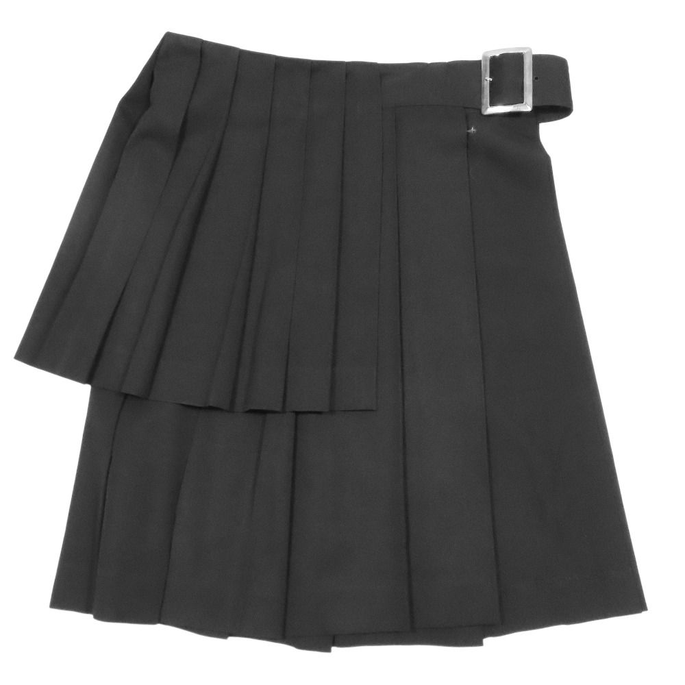 【美品】Y's 　ワイズ　Yohji yamamoto 　ラップ（巻き）スカート WOOL GABARDINE DRAPE WRAP SKIRT(XS Black): Vintage 1.2｜THE SHOP