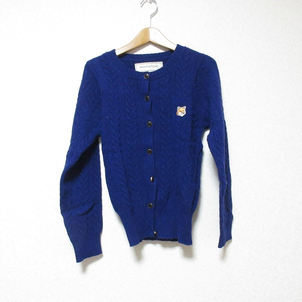 美品 MAISON KITSUNE メゾンキツネ ハンドメイド ケーブル ニット
