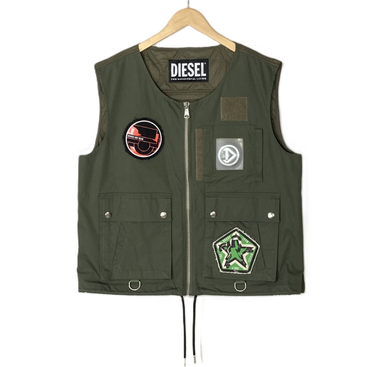 DIESEL キルティング ディーゼル L ダウンベスト ベスト（ブランド
