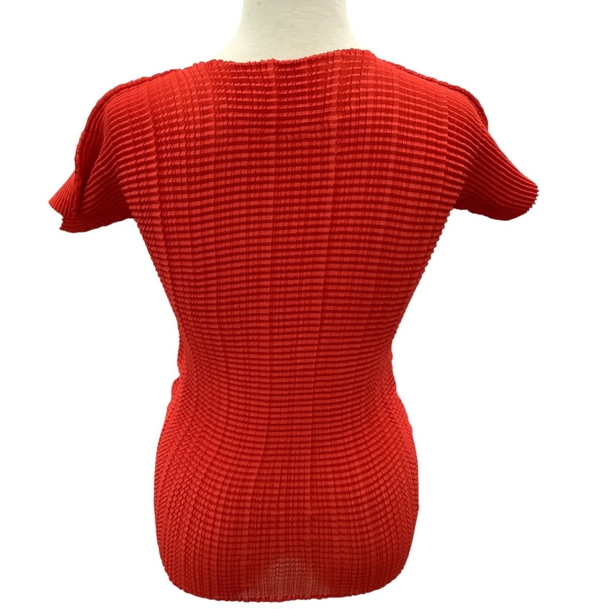  ISSEY MIYAKE イッセイミヤケ カットソー SIZE M IM 92-FT 123 レッド 半袖(Tシャツ) Tシャツ カットソー