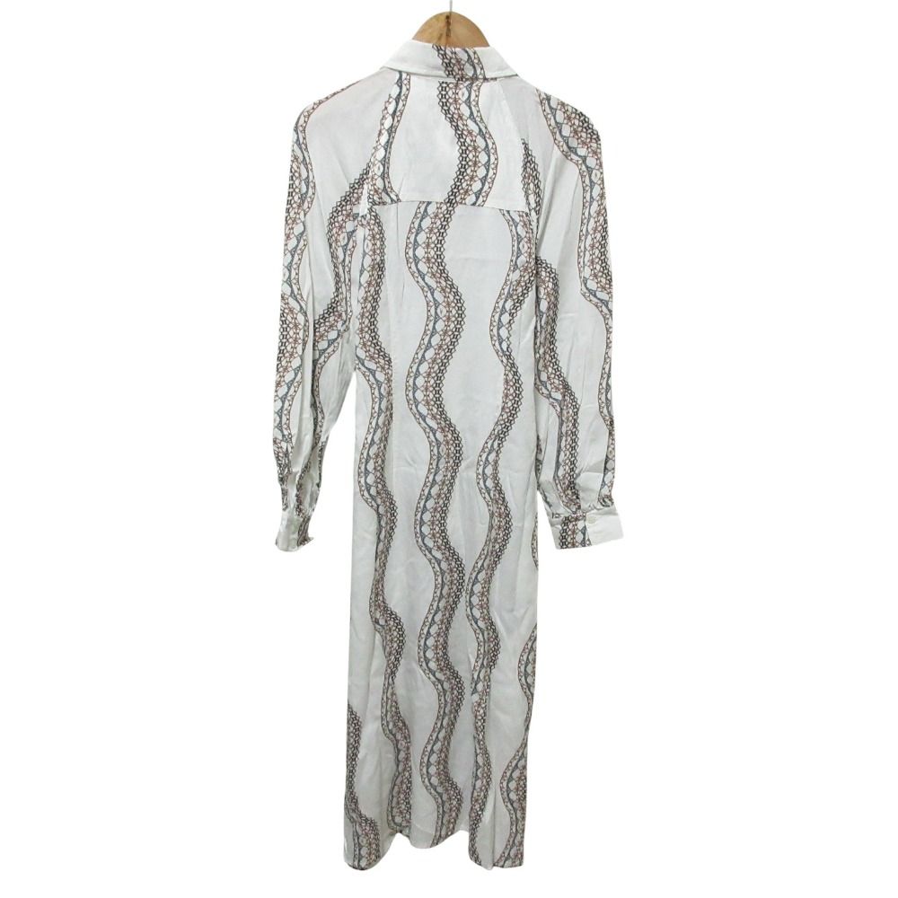 オールセインツ LETICIA DRESS ロング シャツワンピース サイズUK 8 ホワイト レディース 古着