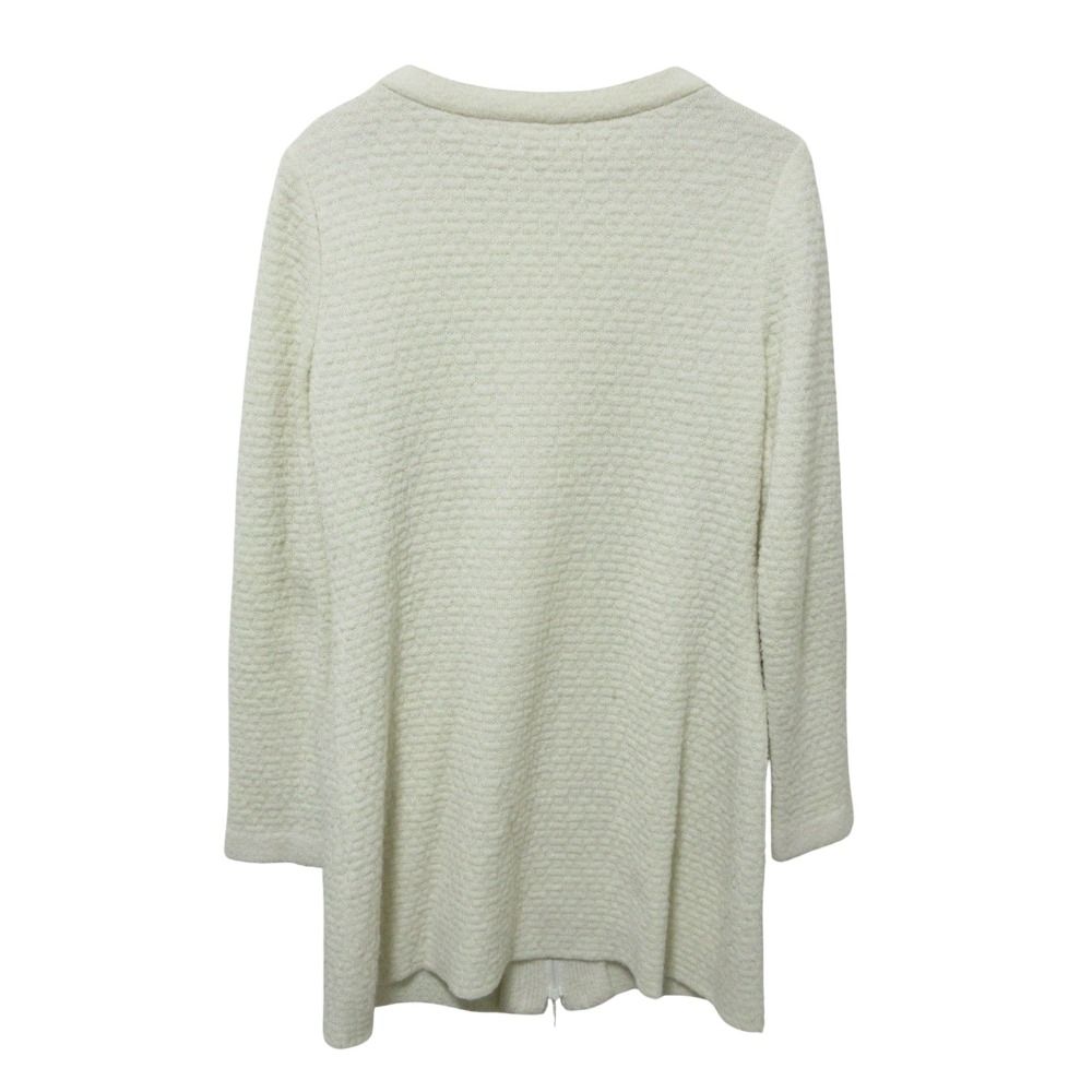 良品 Rene ルネ ジップアップニットワンピース 36 ホワイト レディース