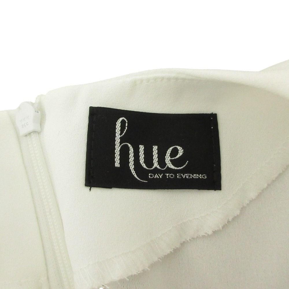 未使用 23AW hue DAY TO EVENING ヒューデイトゥイブニング サイドレースフリルブラウス サイズ36 ホワイト レディース 古着 中古 USED 未使用 23AW hue DAY TO EVENING ヒューデイトゥイブニング サイド