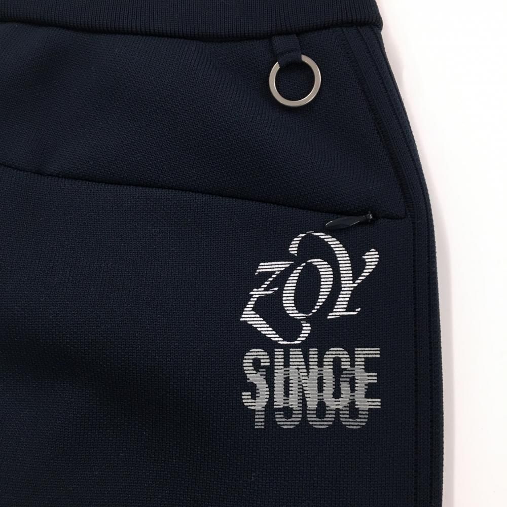 超美品】ゾーイ ニットスカート ネイビー 後ポケットロゴ レディース