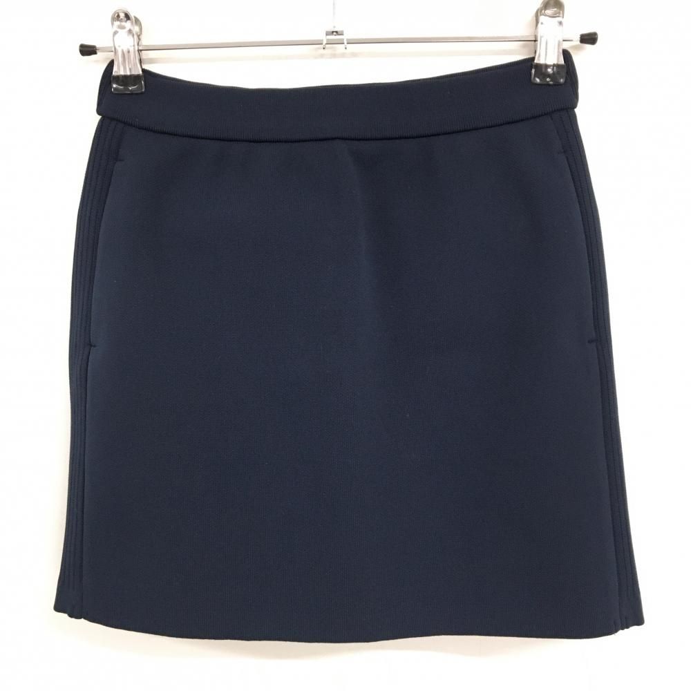 超美品】ゾーイ ニットスカート ネイビー 後ポケットロゴ レディース