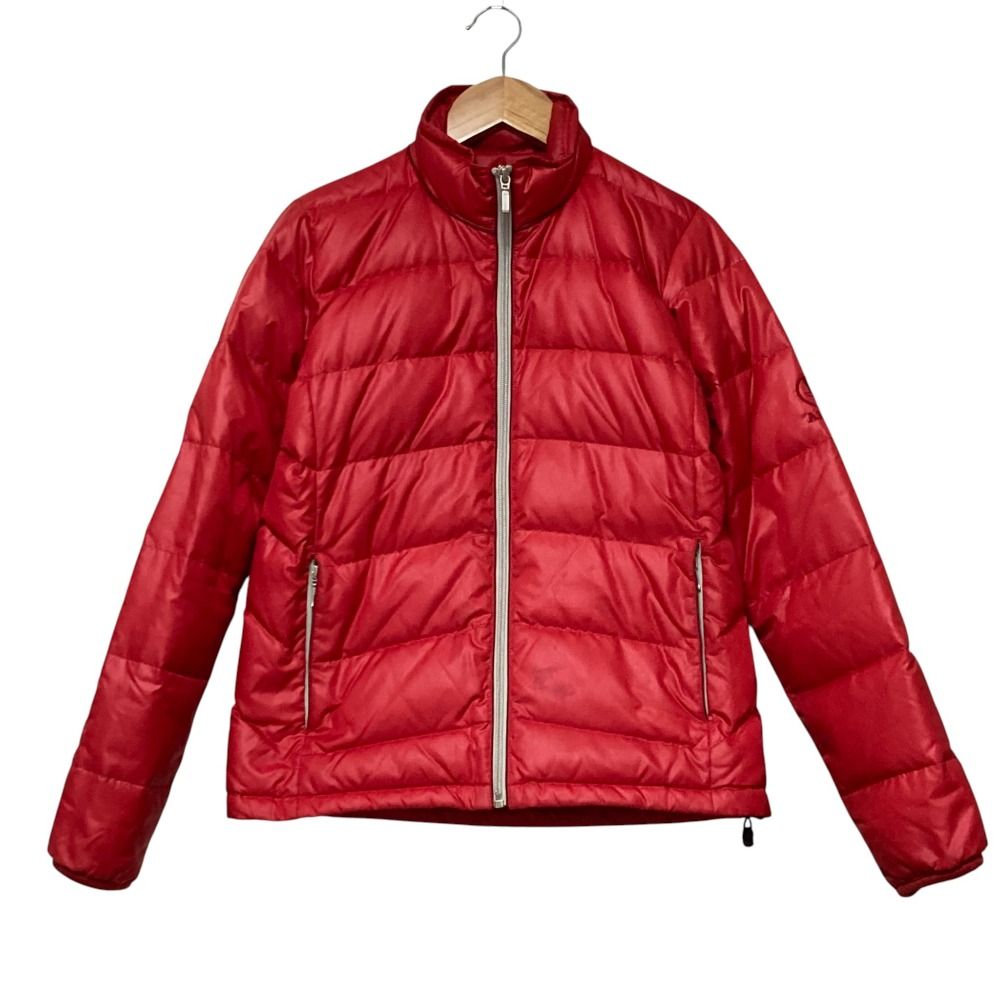 良品 AIGLE エーグル ダウンジャケット サイズS レッド レディース