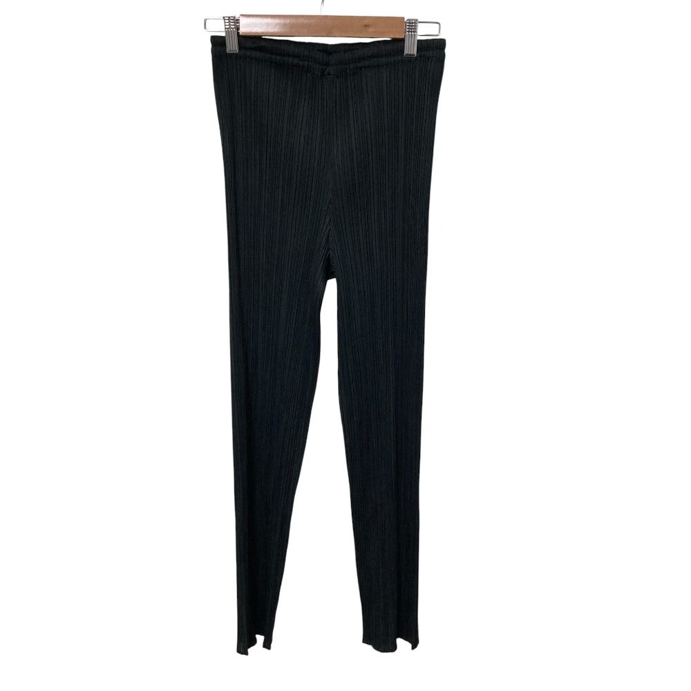 PLEATS PLEASE プリーツプリーズ イッセイミヤケ イージーパンツ ブラック レディース 古着