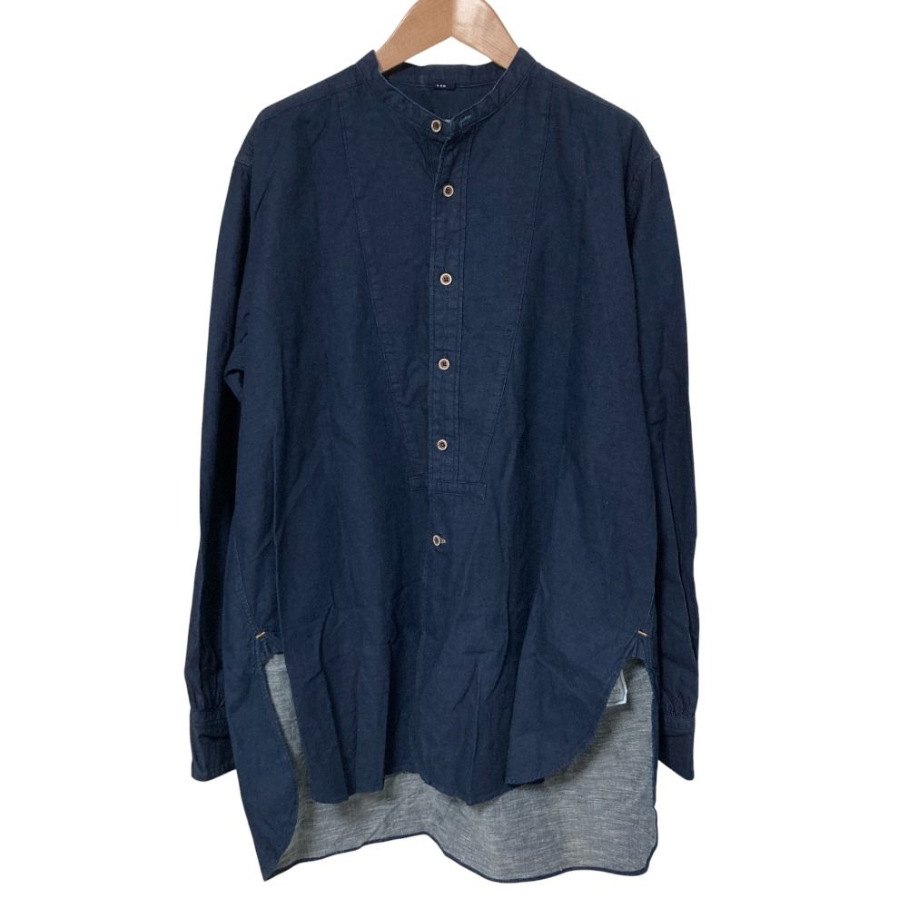 45 R フォーティファイブアール バンドカラーシャツ 8083078 インディゴ レディース 古着