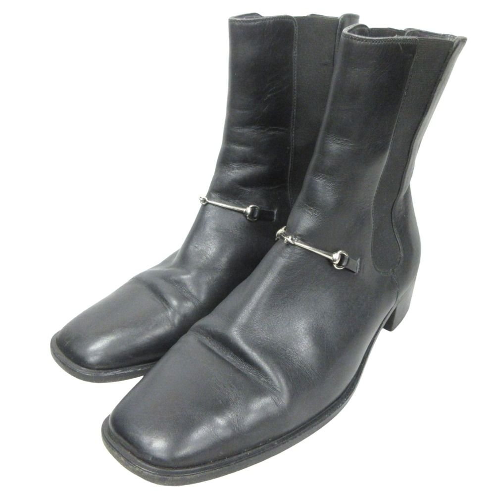 良品 GUCCI グッチ トムフォード期 ホースビット サイドゴア ショート