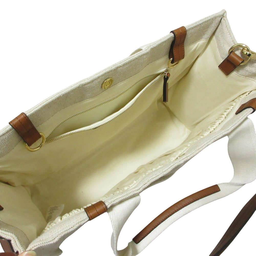 美品 Chloe クロエ マザーズバッグ キャンバス 2WAY トートバッグ